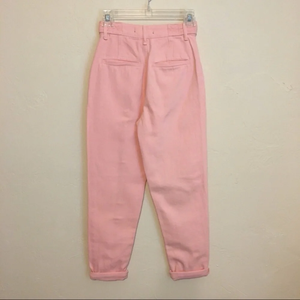 We The Free | NWT Free People Soft Pink City of Lights High Rise Jeans - Picture 4 of 14